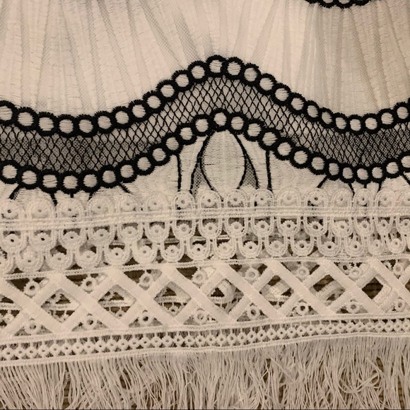 NWT Nicole Miller | Embroidered Lace Shift Dress - Picture 5 of 7